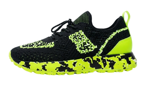 Balmain Sneakers Nere Neon
