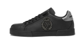 Dolce & Gabbana Calfskin nappa Portofino sneakers with crown patch Black