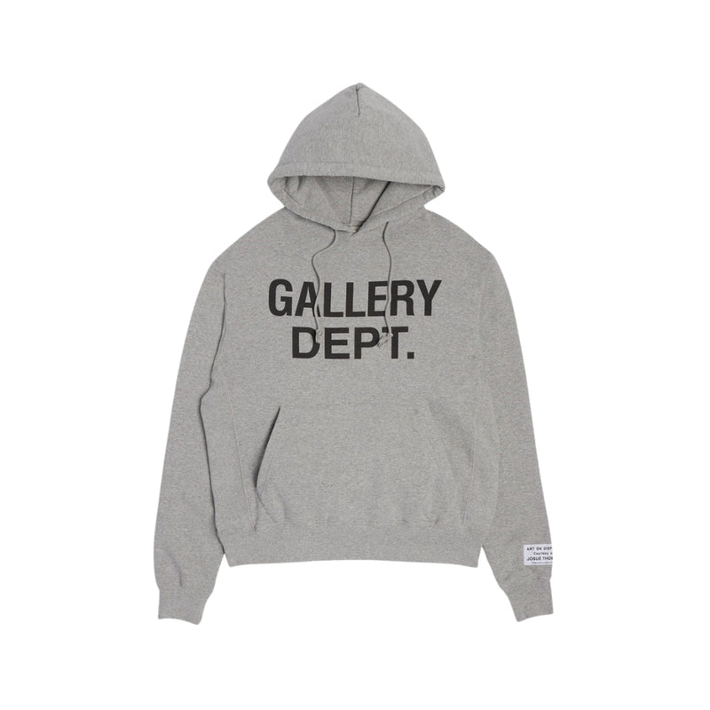 GALLERY DEPT. Basic English Logo Hoodie Flower Gray