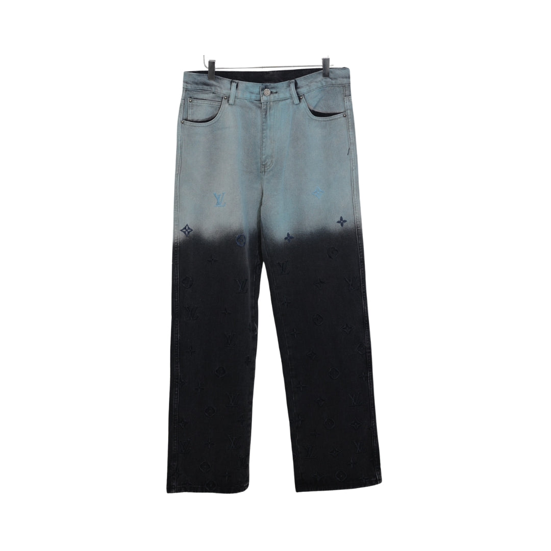 Louis Vuitton Embroidered Denim Pants