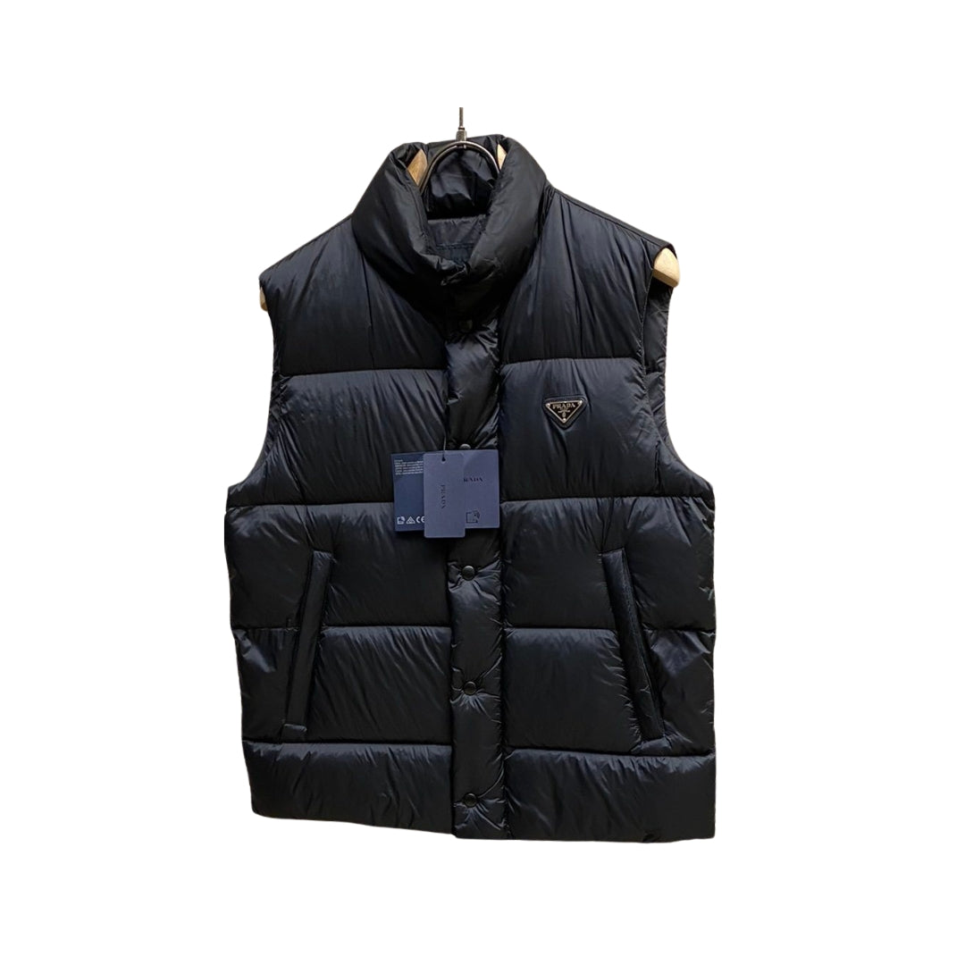 PRADA Piumino Leggero in Re-Nylon Nero