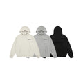 ESSENTIALS printed drop-shoulder hooded