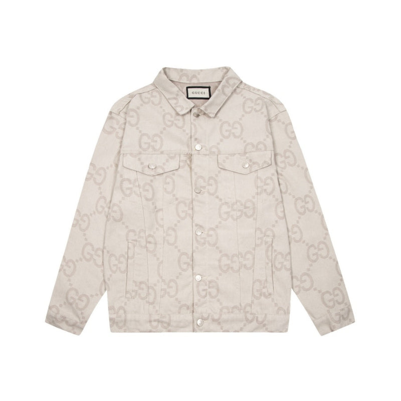 GUCCI white sales denim jacket
