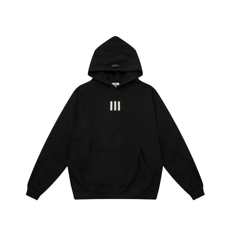 ESSENTIALS Hooded Black