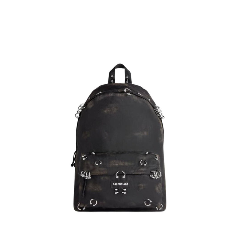 Balenciaga EXPLORER BACKPACK WITH PIERCING FOR MEN IN BLACK