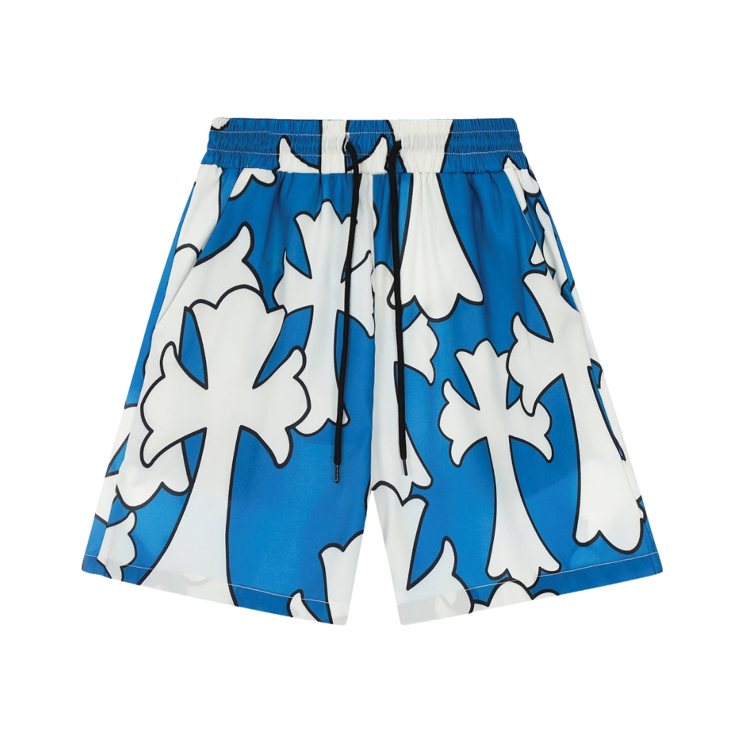 Chrome Hearts Spiaggia Cross Blu/Bianchi