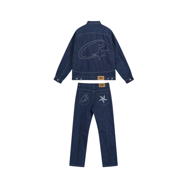 CORTEIZ Giacca Trucker e Jeans Blu