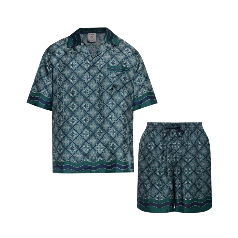 Casablanca Completo In Seta Monogram Radiante