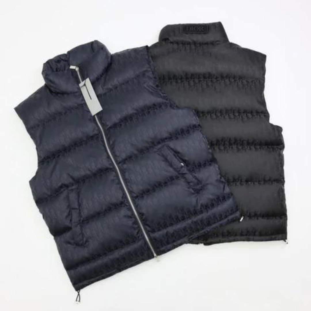 DIOR Down Vest Navy Blue