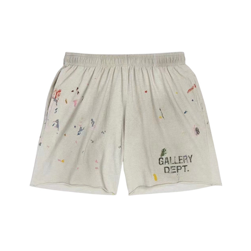 Gallery Dept English mud-dyed ink-splashed shorts