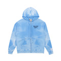 GALLERY DEPT. Blue ripple English zipper hoodie