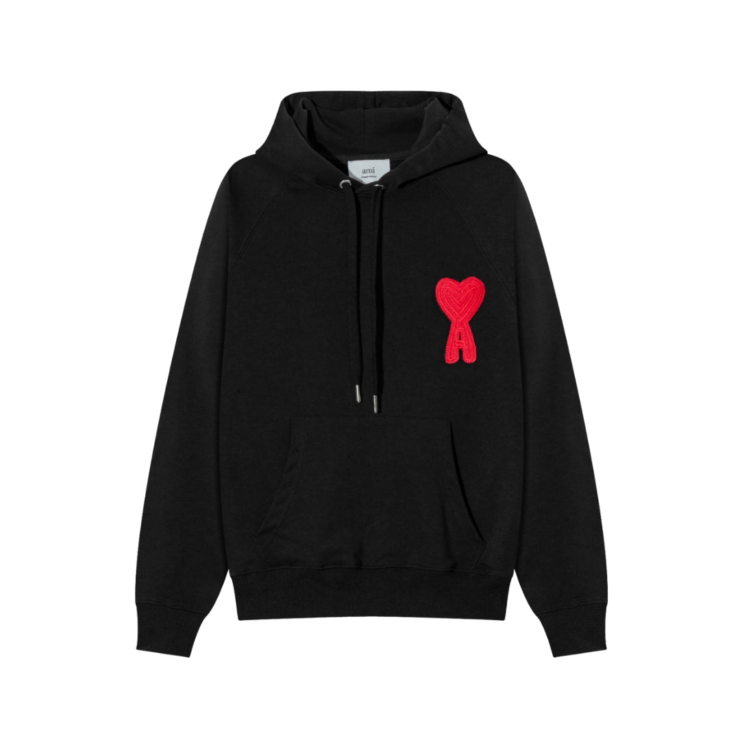 AMI PARIS Felpa in cotone artigianale
