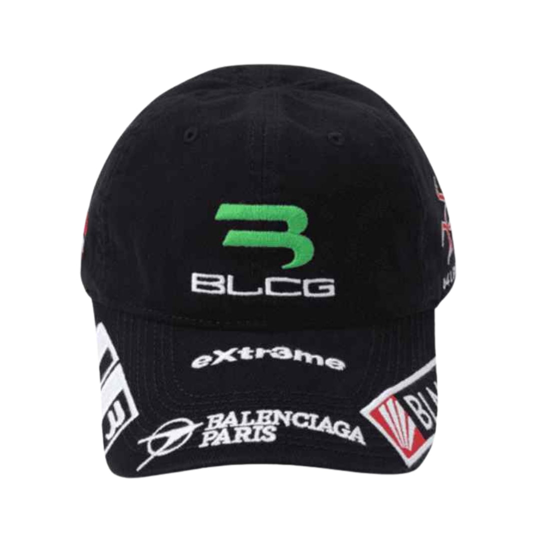 BALENCIAGA Gamer Embroidered Hat Black