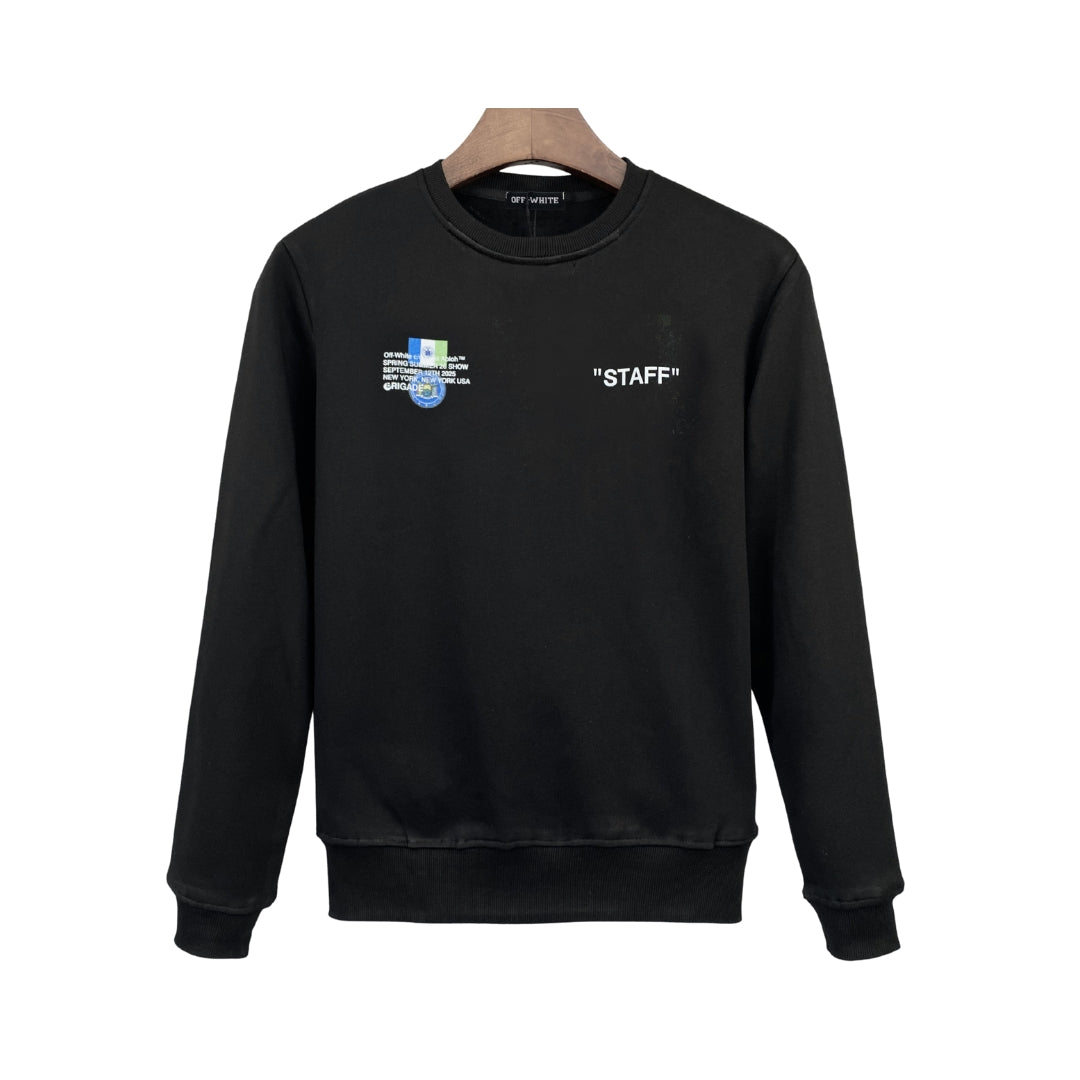 OFF-WHITE Girocollo Con Grafica Nero