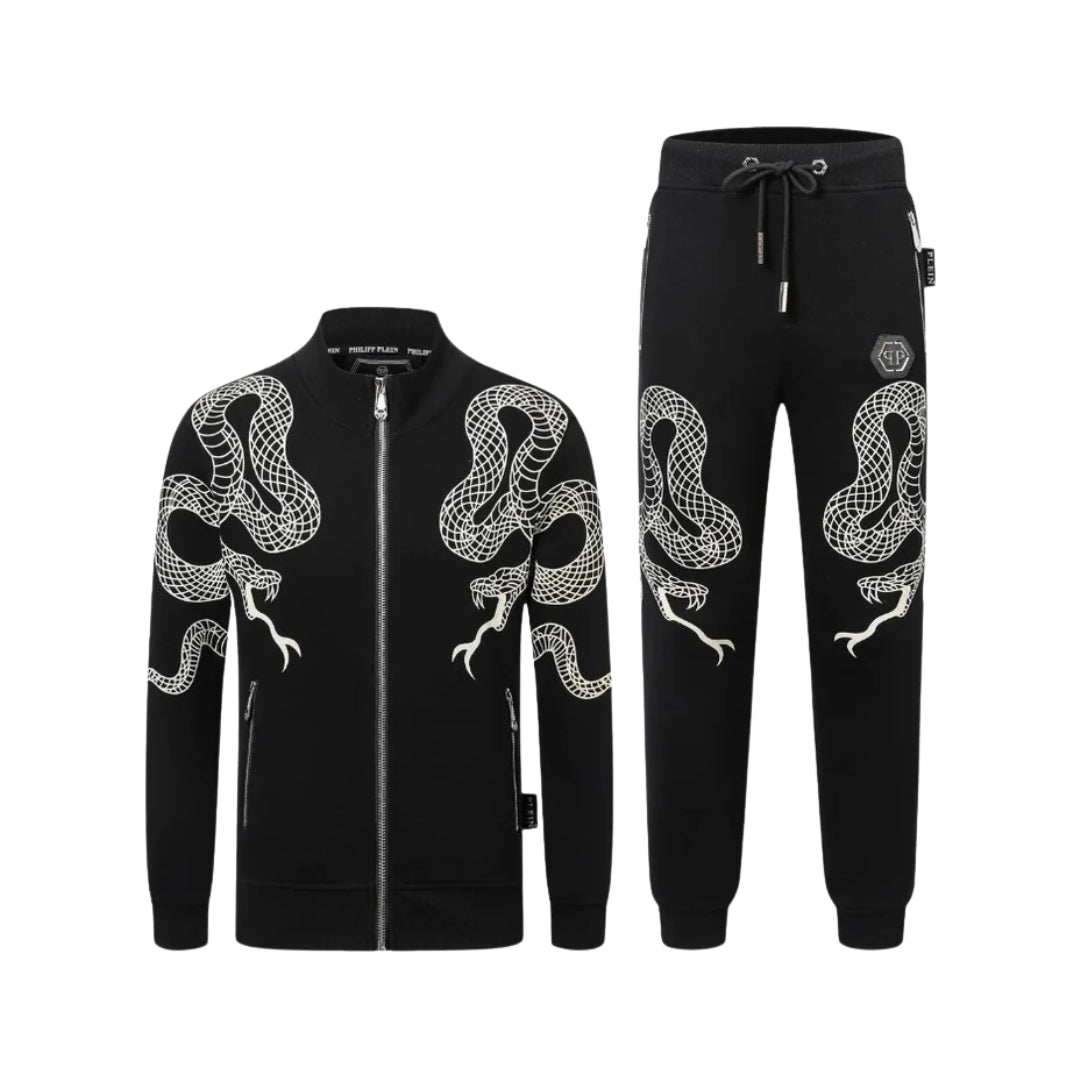 PHILIPP PLEIN Design Ricamato Con Serpente Nero