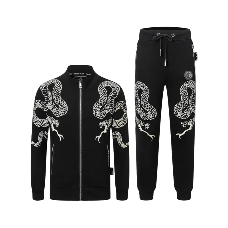 PHILIPP PLEIN Design Ricamato Con Serpente Nero