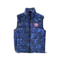 CANADA GOOSE Blue quilted down vest