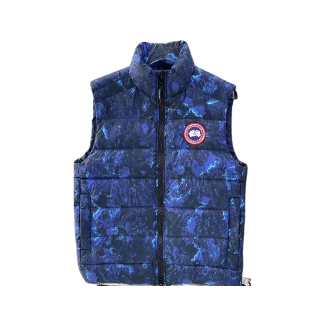 CANADA GOOSE Blue quilted down vest