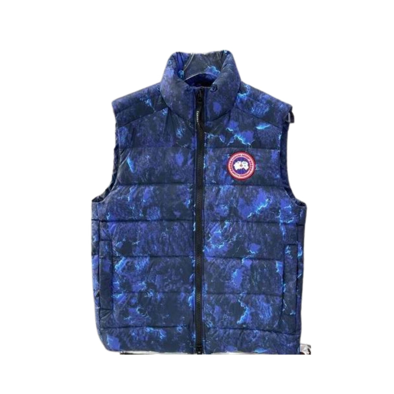 CANADA GOOSE Blue quilted down vest