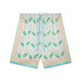 Casablanca Silk Shorts With Ping Pong Print