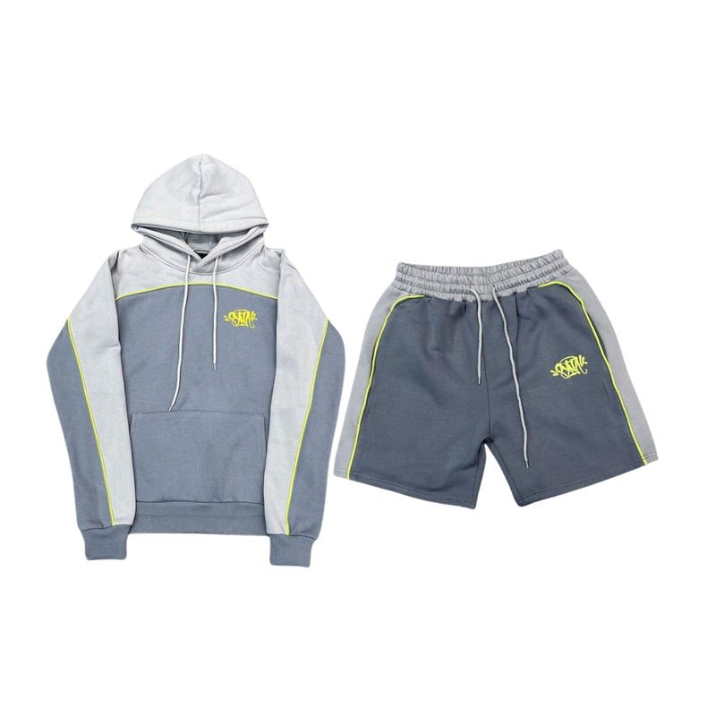 SYNA Hoodie & Short Set Grey/Yellow