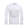 VERSACE Girocollo Ricamato Bianco