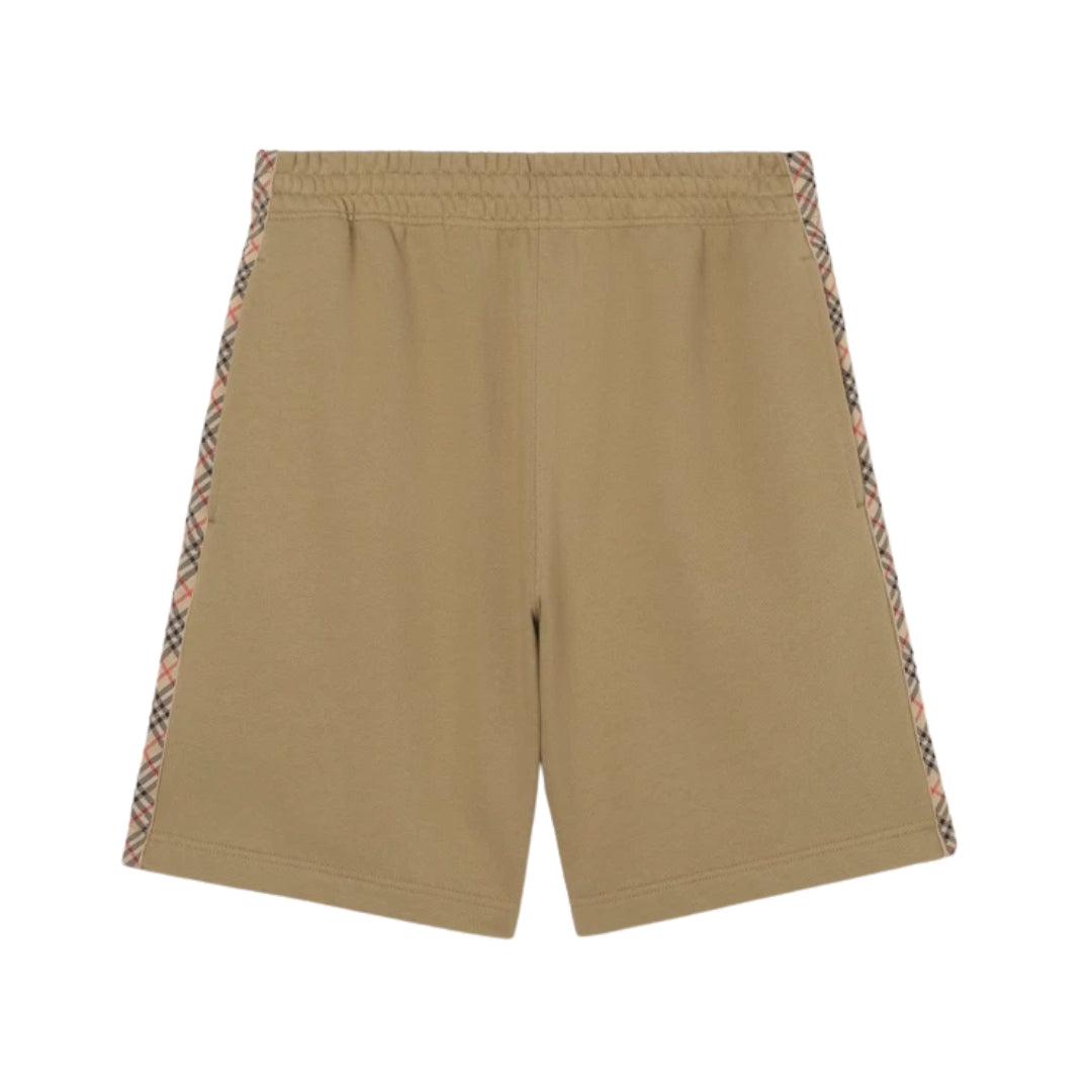 Burberry Pantaloncini in cotone con finiture Check