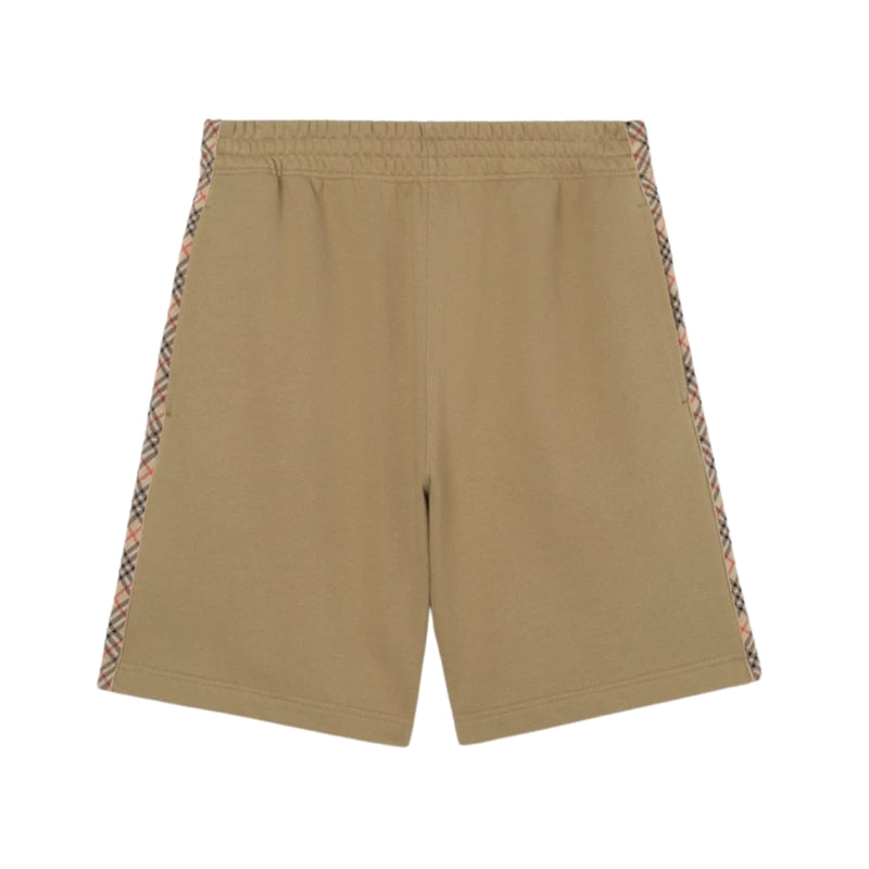 Burberry Pantaloncini in cotone con finiture Check