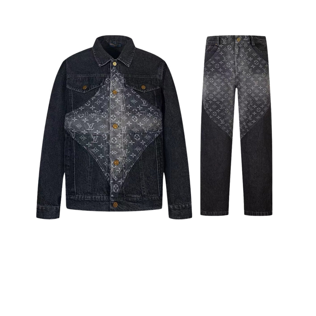 LOUIS VUITTON Monogram Flower Denim