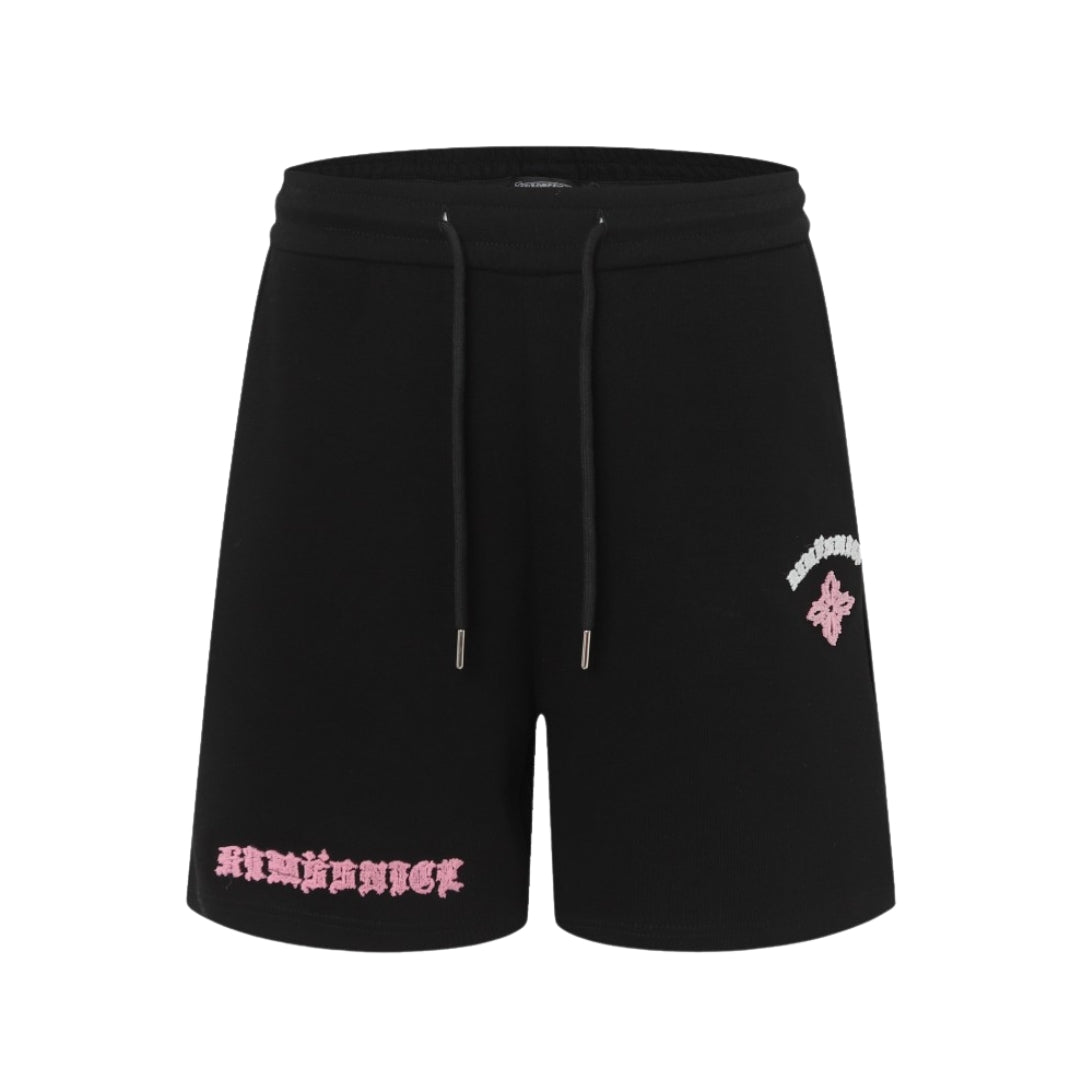 Chrome Hearts Nero Casual Con Logo Rosa
