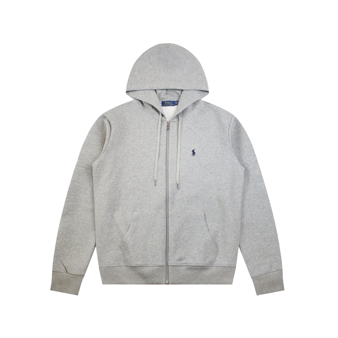 RALPH LAUREN Double Knit Zip Through Hoodie
