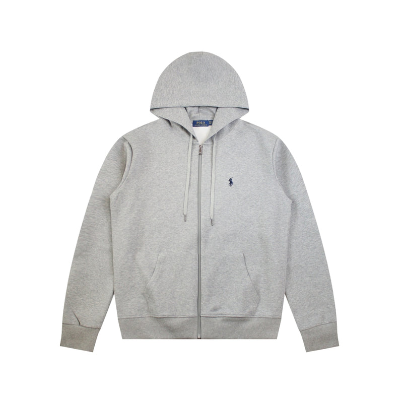 RALPH LAUREN Double Knit Zip Through Hoodie