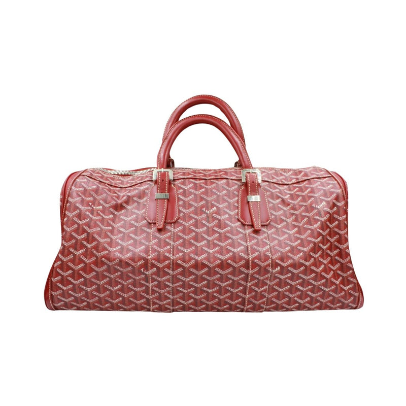 GOYARD Goyard Boston Bag Goissi Croisière in Red Monogram Canvas