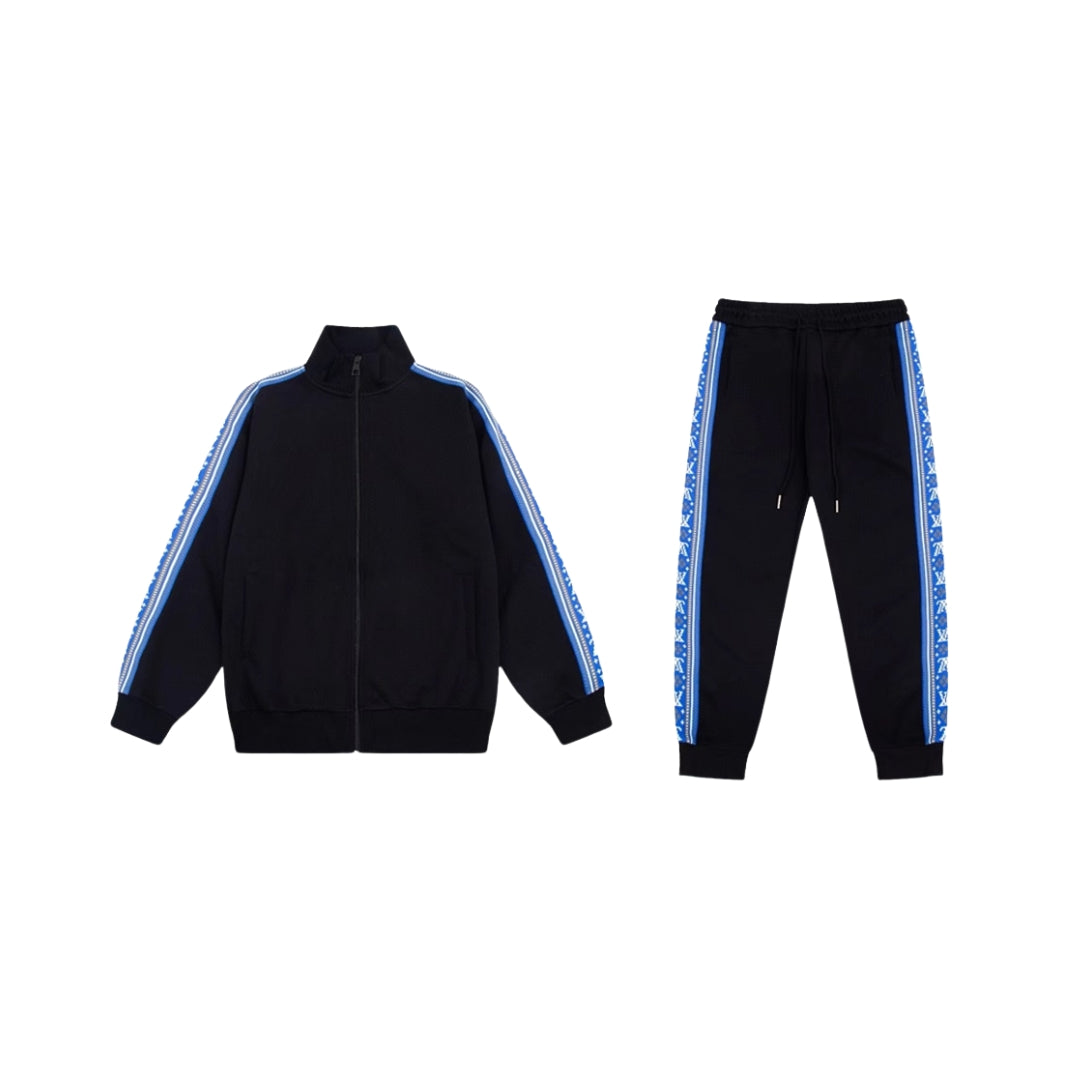 LOUIS VUITTON Fair Isle Stripes Nylon Tracksuit
