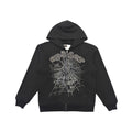 SP5DER Zip Web Og Con Strass Nero Phantom