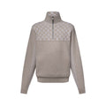 LOUIS VUITTON Pullover lana coste con mezza zip