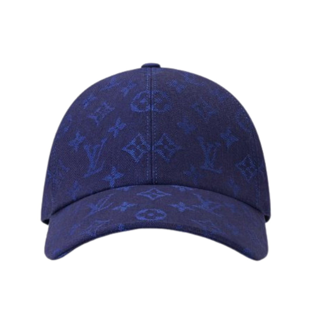 LOUIS VUITTON Cap LV Blue Monogram Canvas