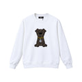 FENDI Lana con Motivo Cane in Bianco