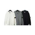 STONE ISLAND Zip-Up Knitted Hoodie