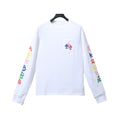 CHROME HEARTS Maglia Bianca con Croci Multicolore