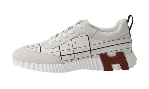 Hermès Bouncing Sneaker Bianco/Bordeaux
