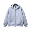 GUCCI Felpa Grigia con Zip e Ricamo