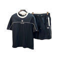 Dior T-shirt e pantaloncini neri