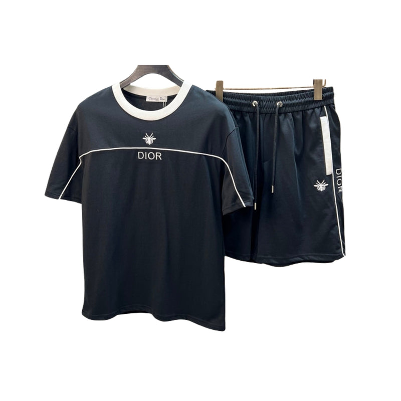 Dior T-shirt e pantaloncini neri