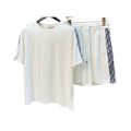 Dior T-shirt e pantaloncini nero/bianco