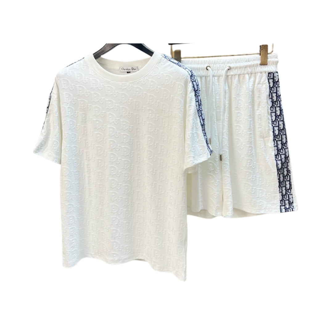 Dior T-shirt e pantaloncini nero/bianco