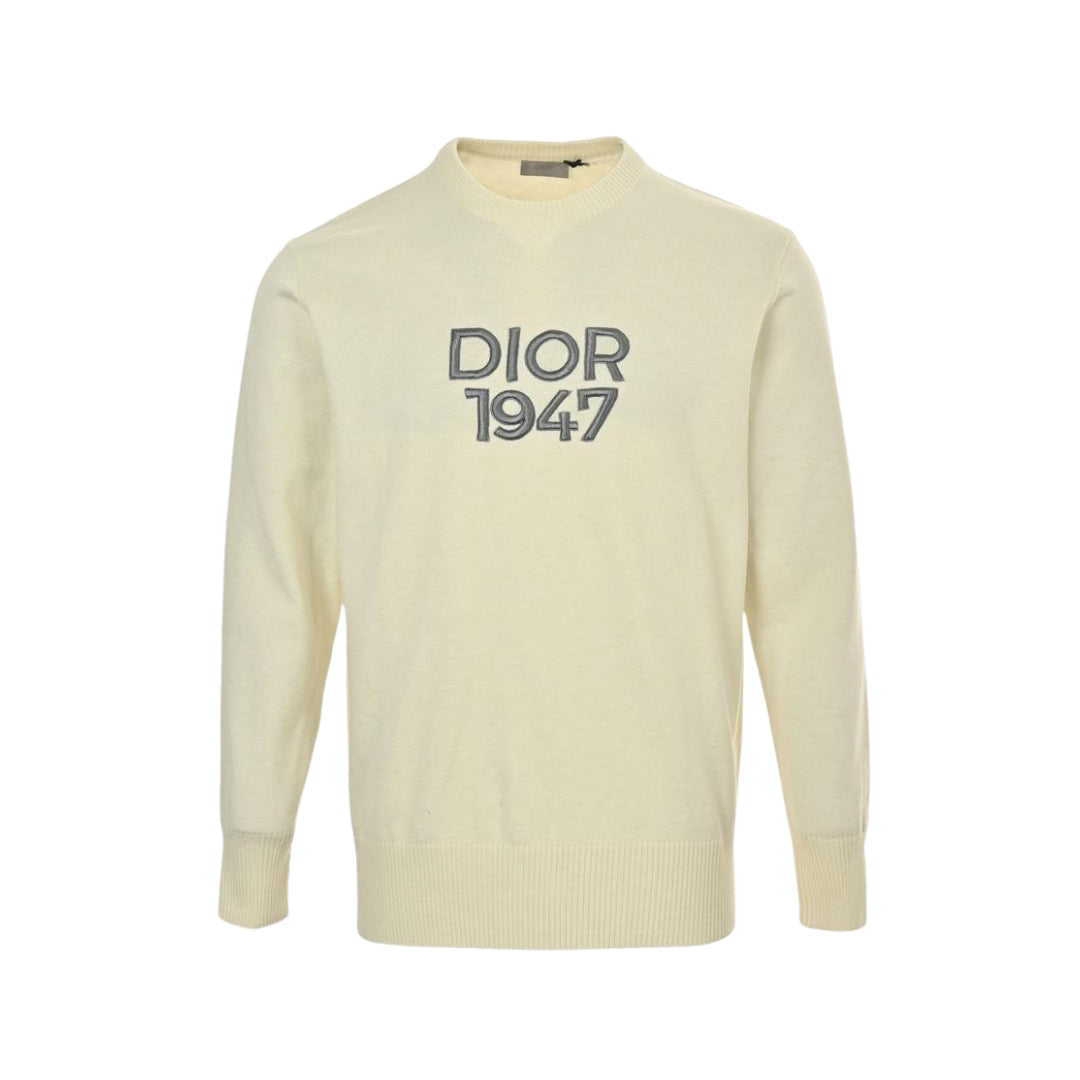 DIOR Men’s White Cotton Embroidered