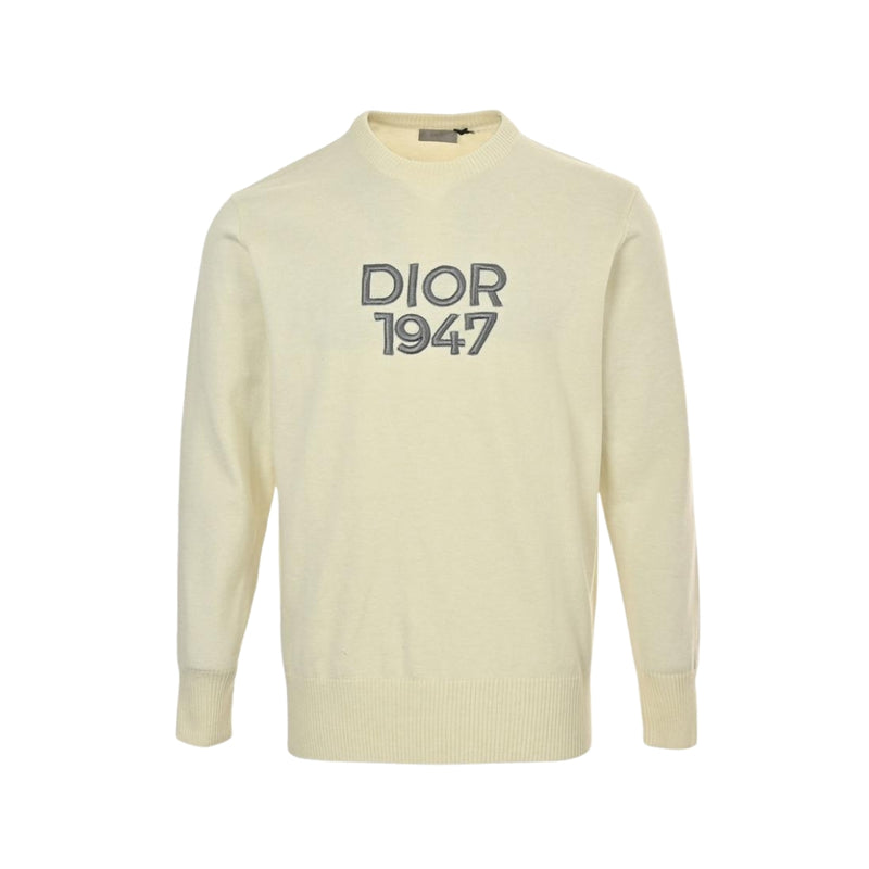 DIOR Men’s White Cotton Embroidered