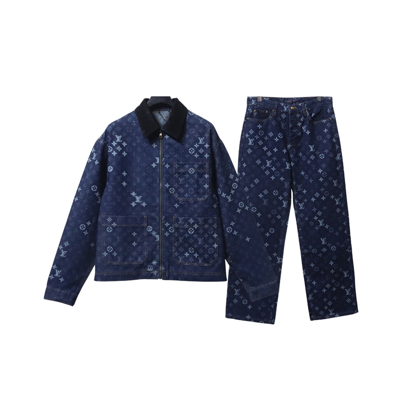 LOUIS VUITTON Denim Blu Indaco con Monogramma