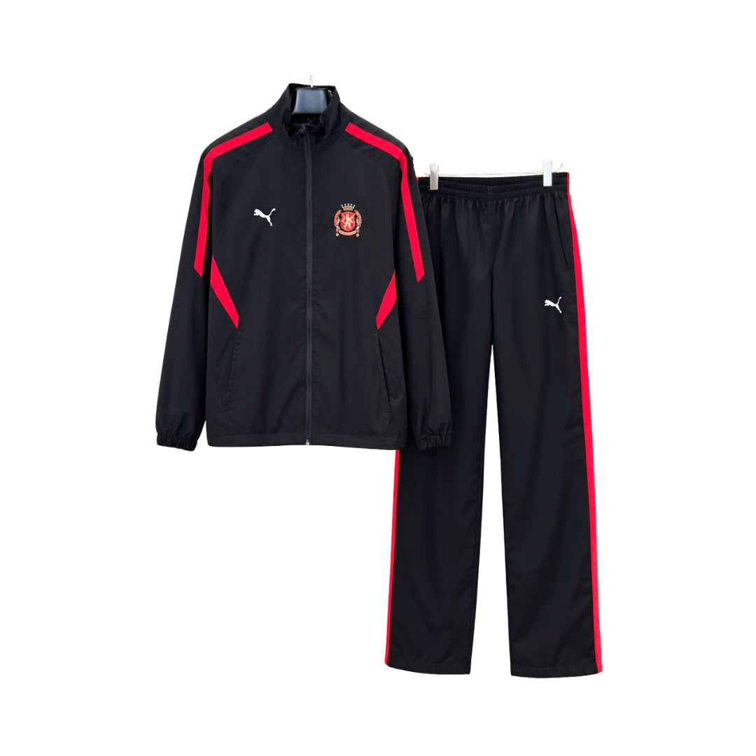 BALENCIAGA Sportiva Nera e Rossa con Logo Puma